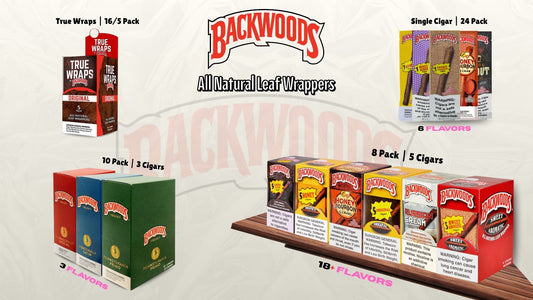Backwoods all natural leaf wrapper assorted packs