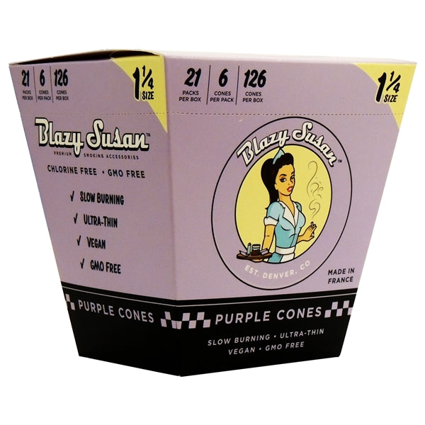 Blazy Susan Purple 1 1/4 Cones | 126 Cones | 21 Packs Pe Box | 6 Cones Per Pack