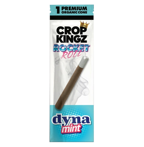 Crop Kingz | Rocket Roll | 1 Premium Cones | 15 Pouches | Dyna Mint