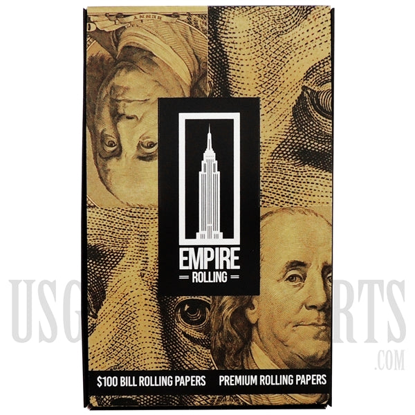Empire Rolling Papers. 24 Booklet Packs + 10 King Size Leaves Per Book + $100 Bill + Tips