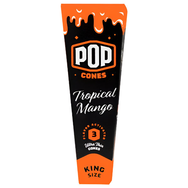 Pop Cones | King Size | 24 Packs - 3 Cones Per Pack | 4 Flavor Choices