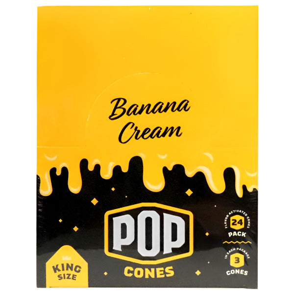 Pop Cones | King Size | 24 Packs - 3 Cones Per Pack | 4 Flavor Choices