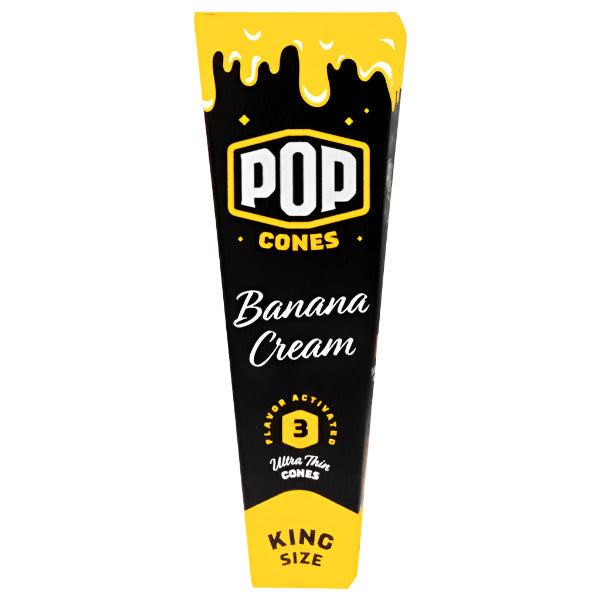 Pop Cones | King Size | 24 Packs - 3 Cones Per Pack | 4 Flavor Choices