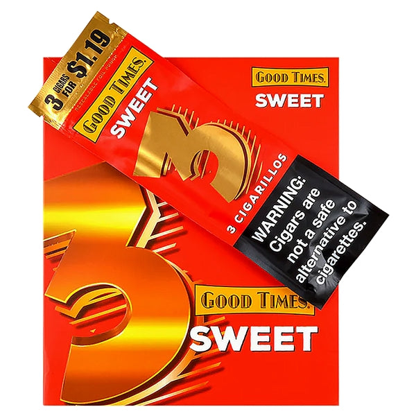 Good Times Sweet Woods Leaf | 3 Cigars | 15 Pouches
