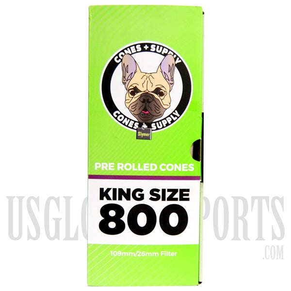 Cones + Supply | King Size 800 Pre Rolled Cones | 109mm/26mm Filter