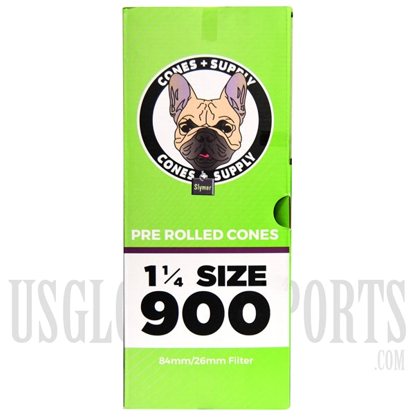 Cones + Supply | 1.25 Size 900 Pre Rolled Cones | 109mm/26mm Filter