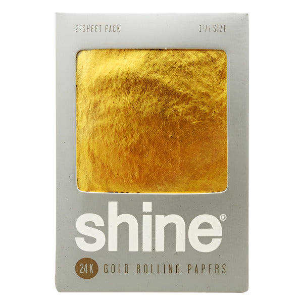 Shine | 24K Gold Rolling Papers | 2-sheet Pack (1 1/4)
