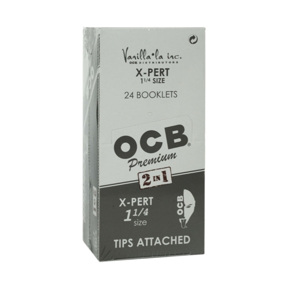 OCB X-Pert Rolling Papers 1 1/4 Size + Filters Attached