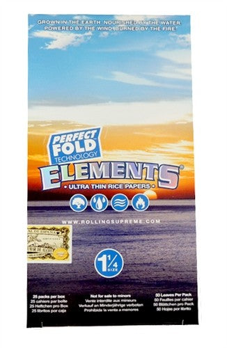 Elements 1 1/4 Ultra Thin Rice Papers