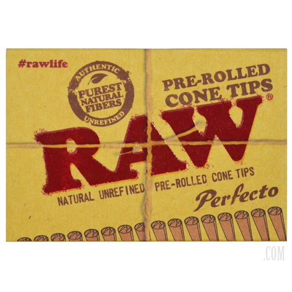 Raw Perfecto Pre-Rolled Cone Tips | 20 Per Box | 21 Filters