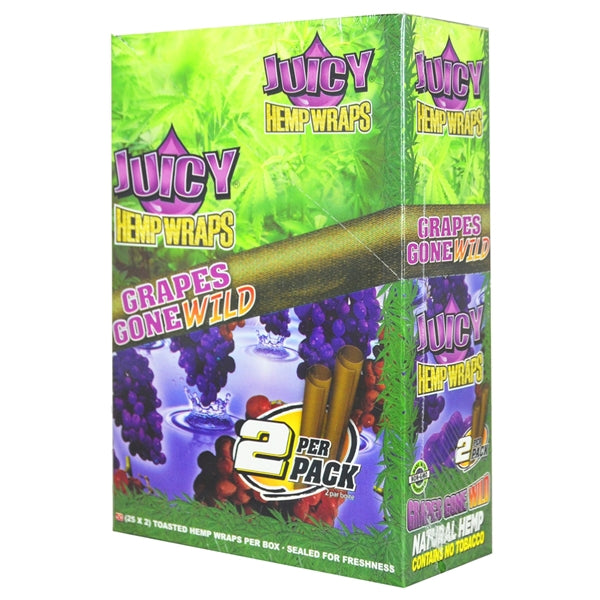 Juicy Hemp Wraps | 25 Pouches | 2 Wraps