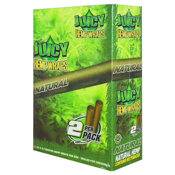 Juicy Hemp Wraps | 25 Pouches | 2 Wraps