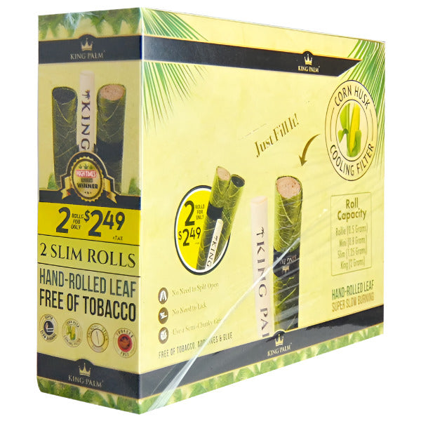 King Palm | 2 Slim Rolls for $2.49 | 20 Pouches