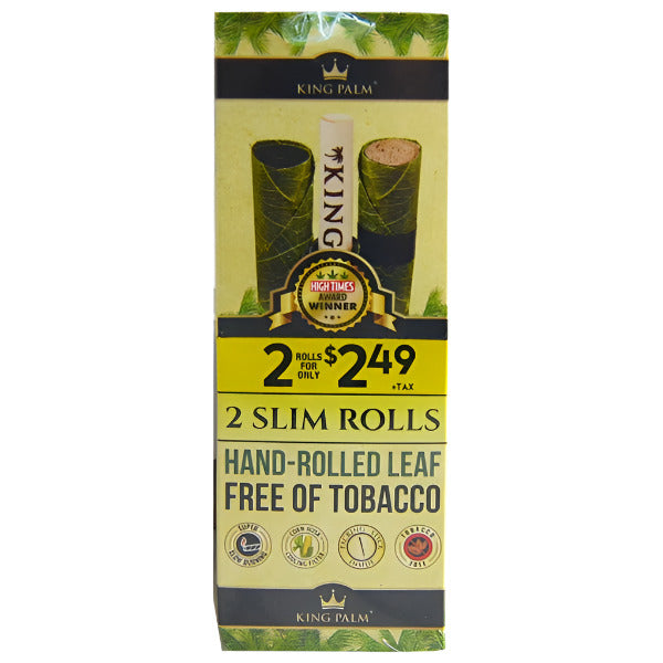 King Palm | 2 Slim Rolls for $2.49 | 20 Pouches