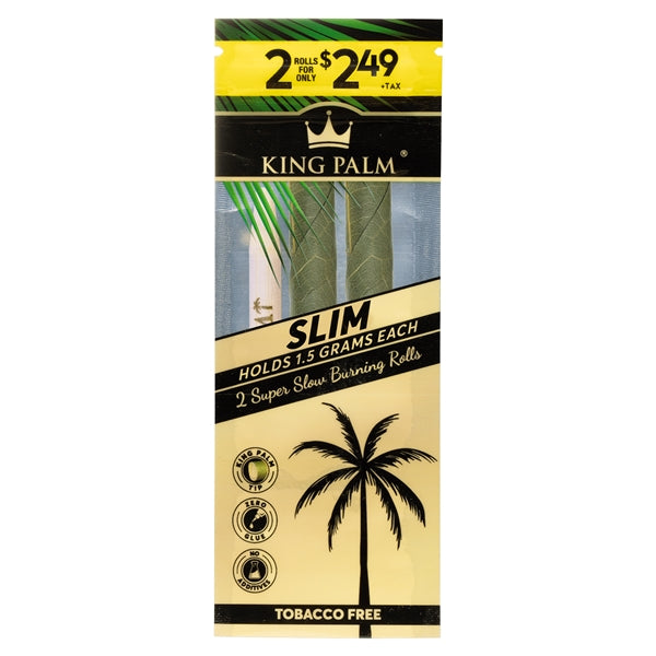 King Palm | 2 Slim Rolls for $2.49 | 20 Pouches