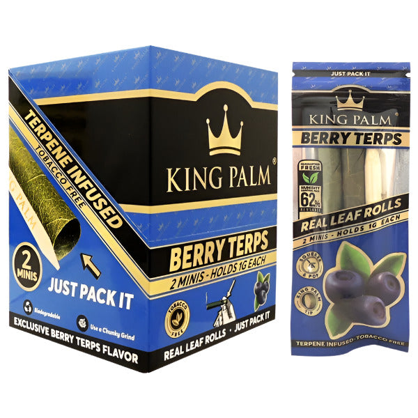 King Palm | 1G Each | 2 Mini Rolls | 20 Pack