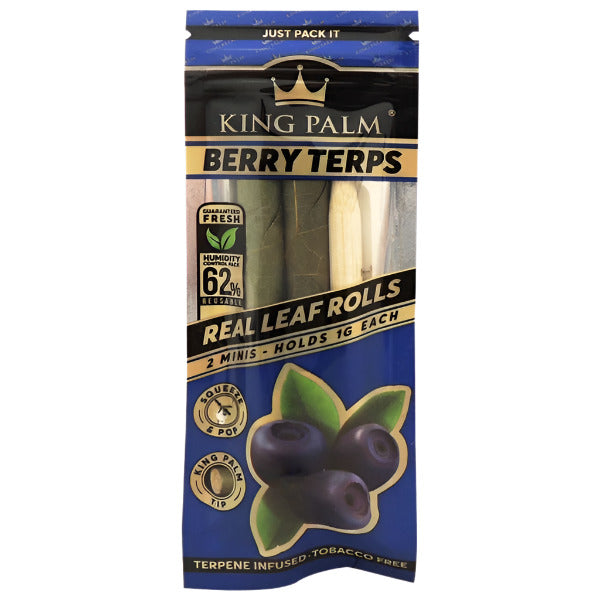 King Palm | 1G Each | 2 Mini Rolls | 20 Pack