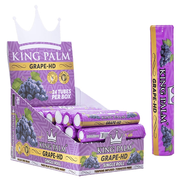 King Palm | 1 Gram Single Roll | 24 Tubes Per Box