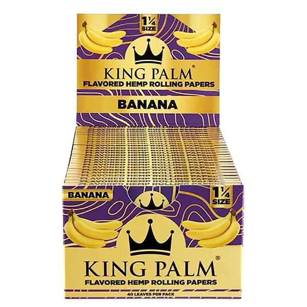 King Palm Hemp | 1 1/4 | 50 Booklets Per Box | 40 Leaves Per Pack