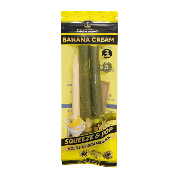 King Palm | 1.5G Each | 2 Slim Rolls | 20 Pack | Banana Cream