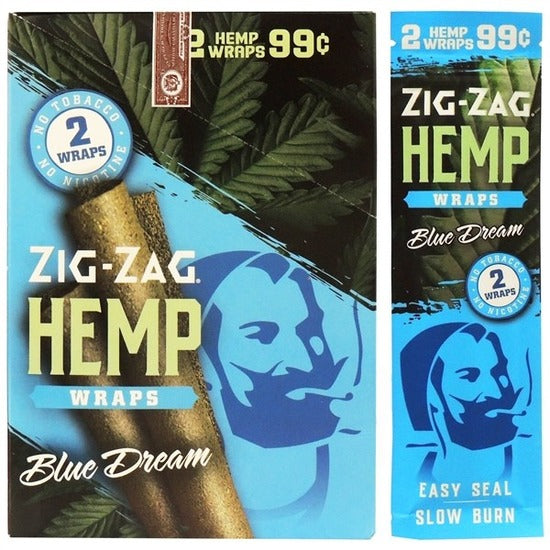 Zig-Zag Hemp Wraps | 25 Packs | 2 Wraps Each Pack | 50 Hemp Wraps | 4 Flavor Choices