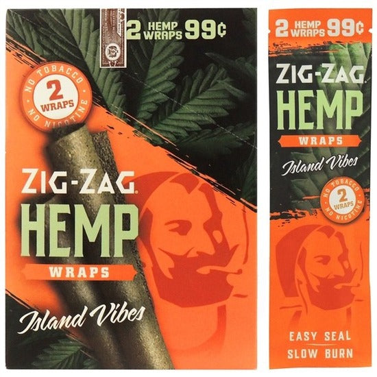 Zig-Zag Hemp Wraps | 25 Packs | 2 Wraps Each Pack | 50 Hemp Wraps | 4 Flavor Choices