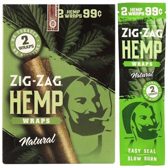 Zig-Zag Hemp Wraps | 25 Packs | 2 Wraps Each Pack | 50 Hemp Wraps | 4 Flavor Choices