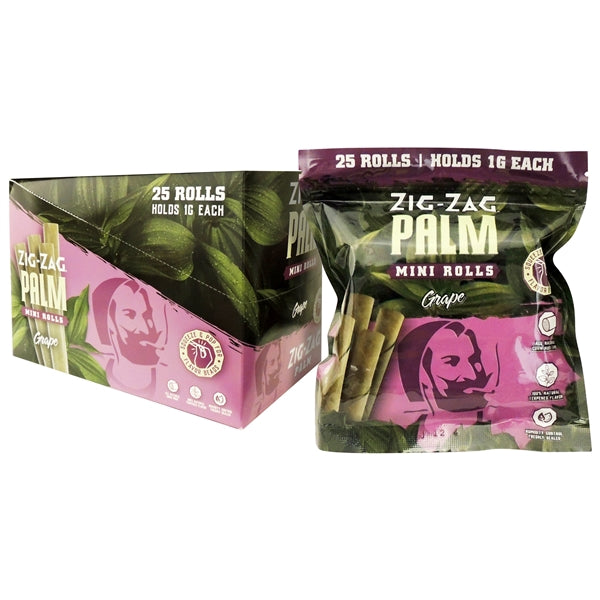Zig-Zag Mini Palm | 25 Rolls | 8 Packs | 1G
