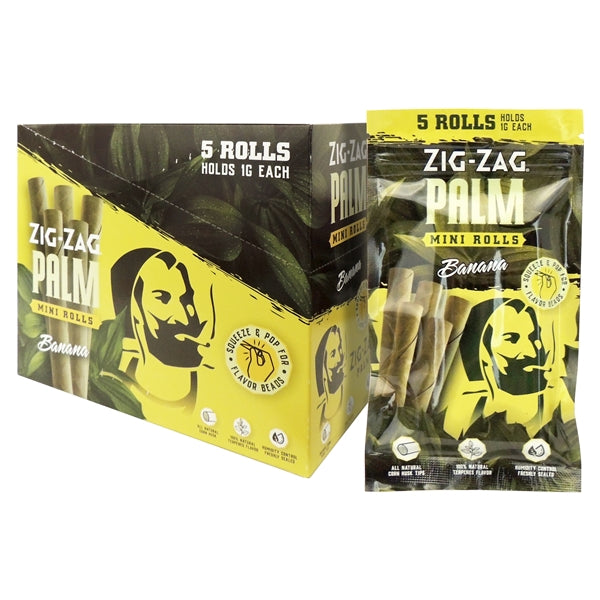 Zig-Zag Palm | Mini Rolls | 5 Rolls | 15 Packs