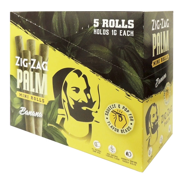 Zig-Zag Palm | Mini Rolls | 5 Rolls | 15 Packs