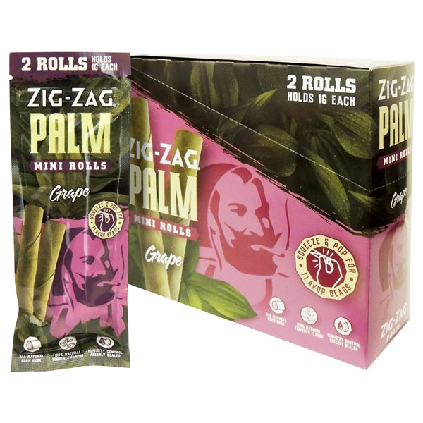 Zig-Zag Palm | Mini Rolls | 1G | 2 Rolls | 15 Packs