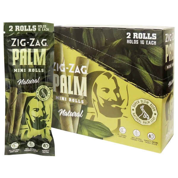 Zig-Zag Palm | Mini Rolls | 1G | 2 Rolls | 15 Packs
