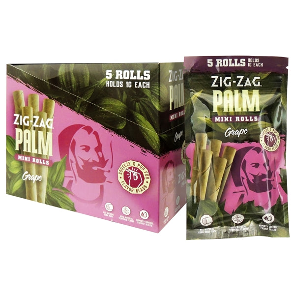 Zig-Zag Palm | Mini Rolls | 5 Rolls | 15 Packs