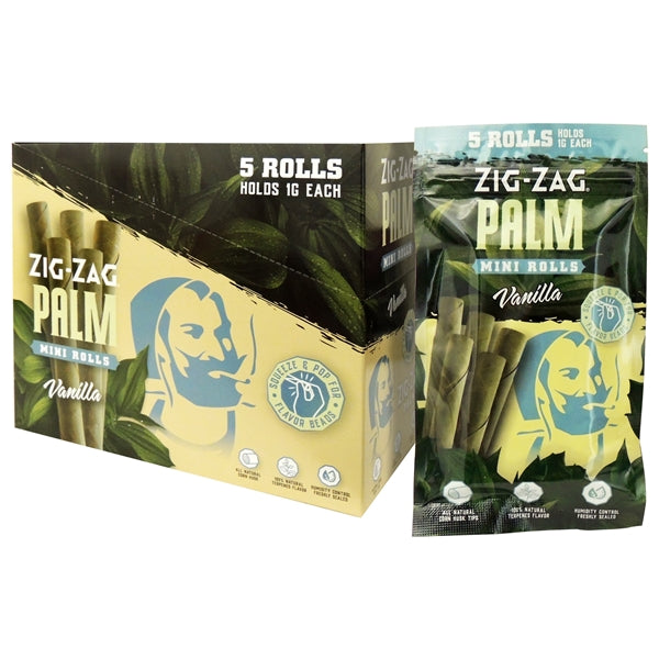 Zig-Zag Palm | Mini Rolls | 5 Rolls | 15 Packs