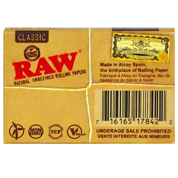 RawClassicRollingaper_11/2Size_25PerBox