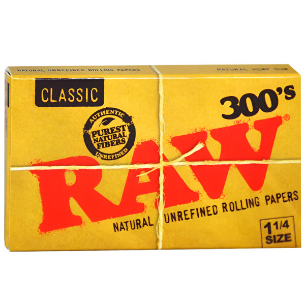 RawClassicRollingPaper_11/4Size_300LeavesPerPack