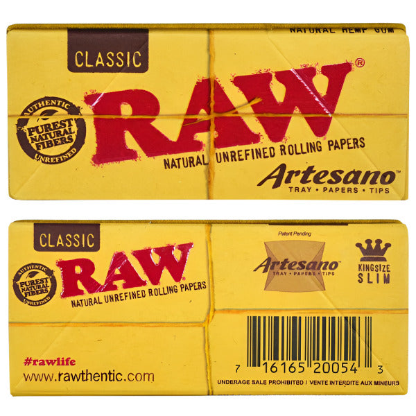 RawClassicRollingPaper_Artesano_KingSizeSlim_15PerBox