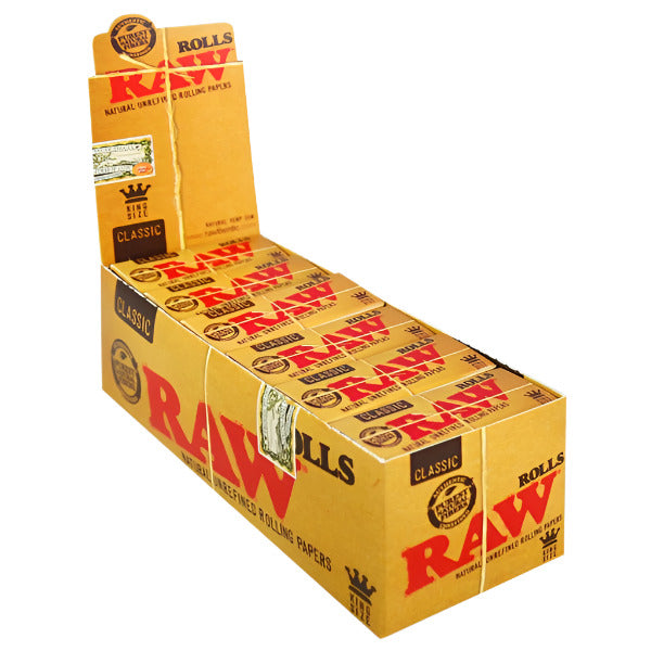 RawClassicRollingPaper_KingSize_3MeterRolls_12PerBox