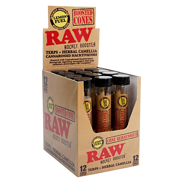 RawRocketBoostedCones_12ConesPerPack_LemonFuel