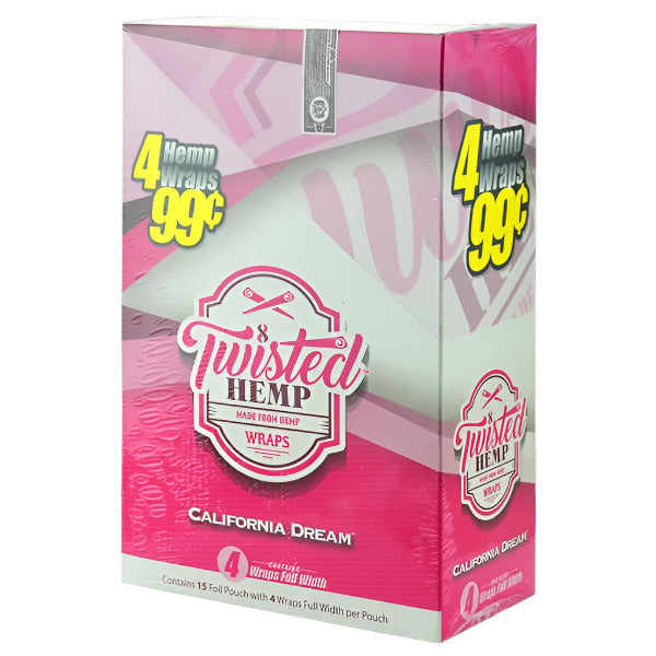 Twisted Flavored Wraps | 15 Pouches | 4 Wraps Each | Multiple Flavors Available.