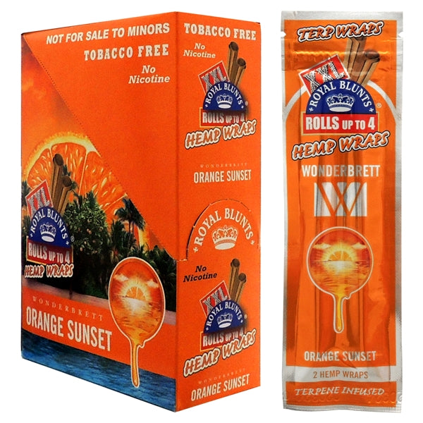 XXL Royal Blunts Wonderbrett | Hemp Wraps | 2 Wraps | 25 Packs