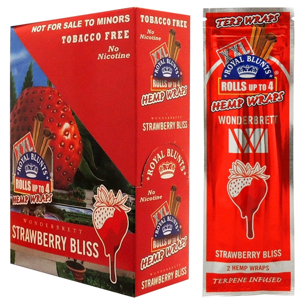 XXL Royal Blunts Wonderbrett | Hemp Wraps | 2 Wraps | 25 Packs