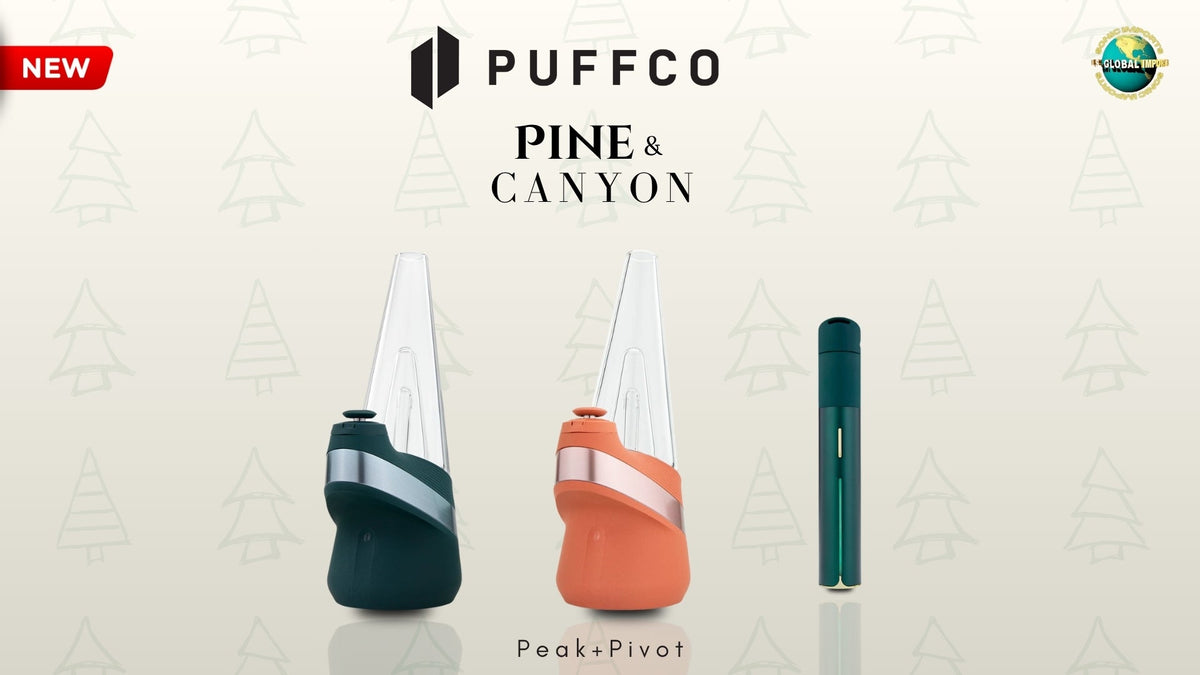 Puffco Peak and Puffco Pivot in new Pine and Canyon colors – limited edition new arrivals available at US Global Imports / Sonics Imports