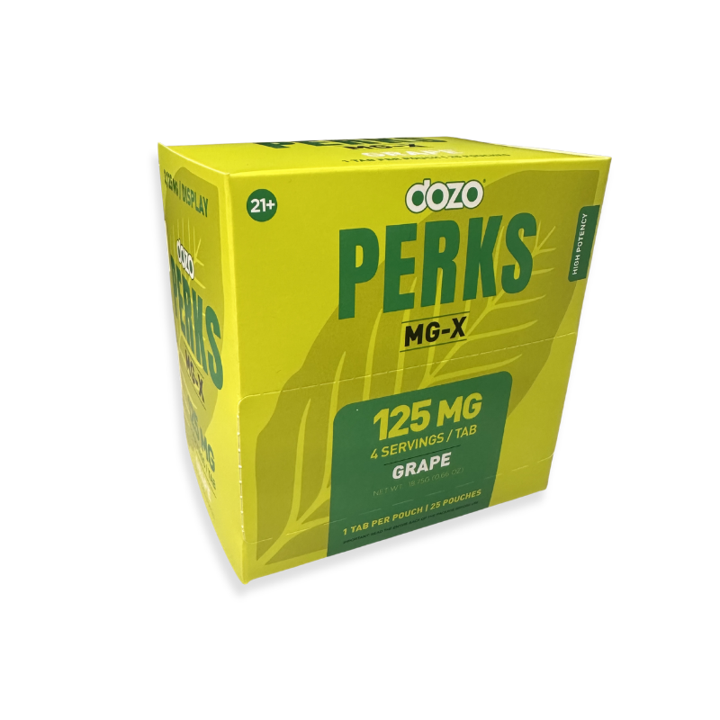 Dozo Perks MG-X - 125mg - Single Tab Pouches | 25 Count