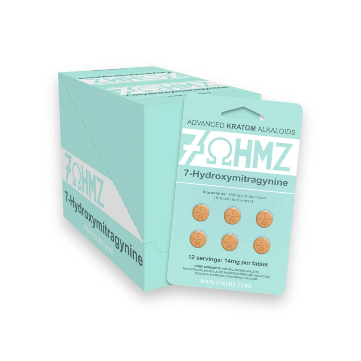 7OHMZ_7Hydroxymitragynine_14MG_CaseOf20_6Packs