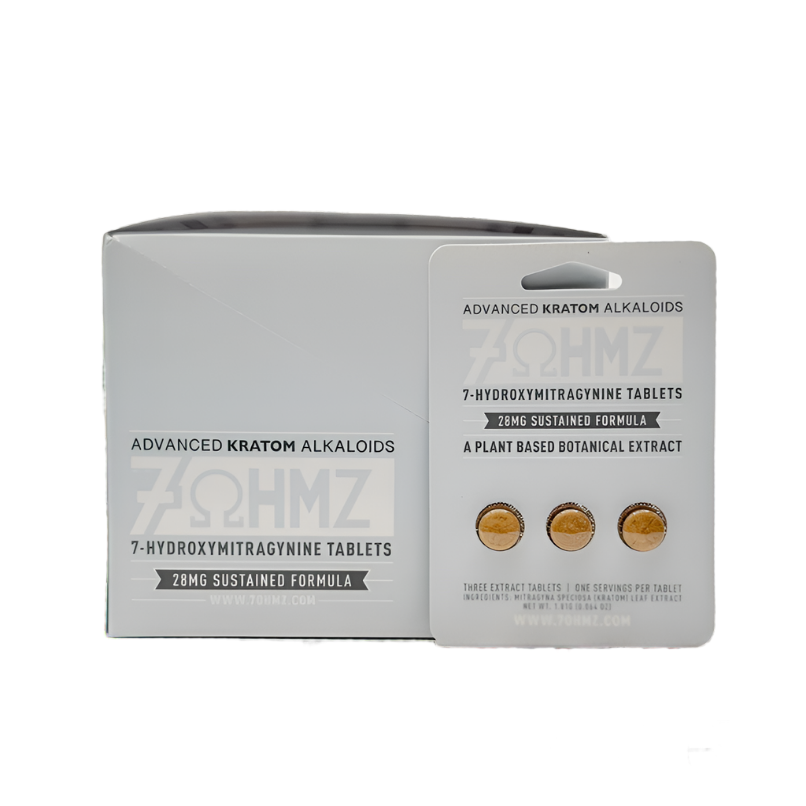7OHMZ_7Hydroxymitragynine_28MG_CaseOf20_3Packs