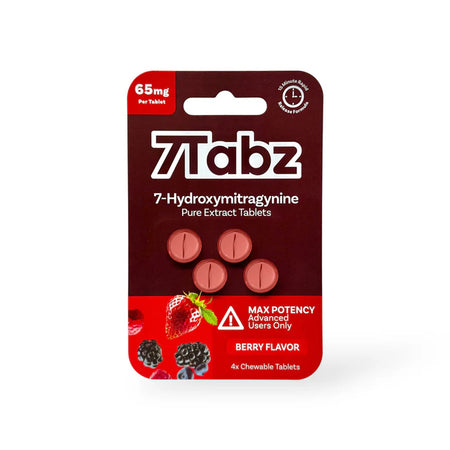 7Tabz_7-Hydroxymitragynine_4Tablets_65MG_BerryFlavor