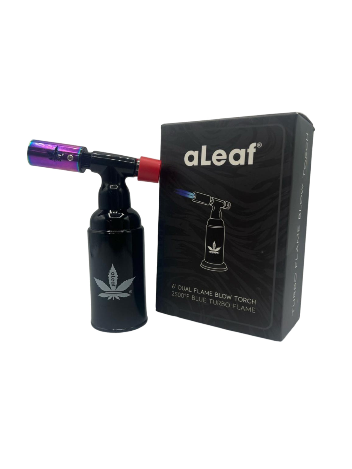 6" ALeaf Dual Flame Blow Torch 2500f blue turbo flame