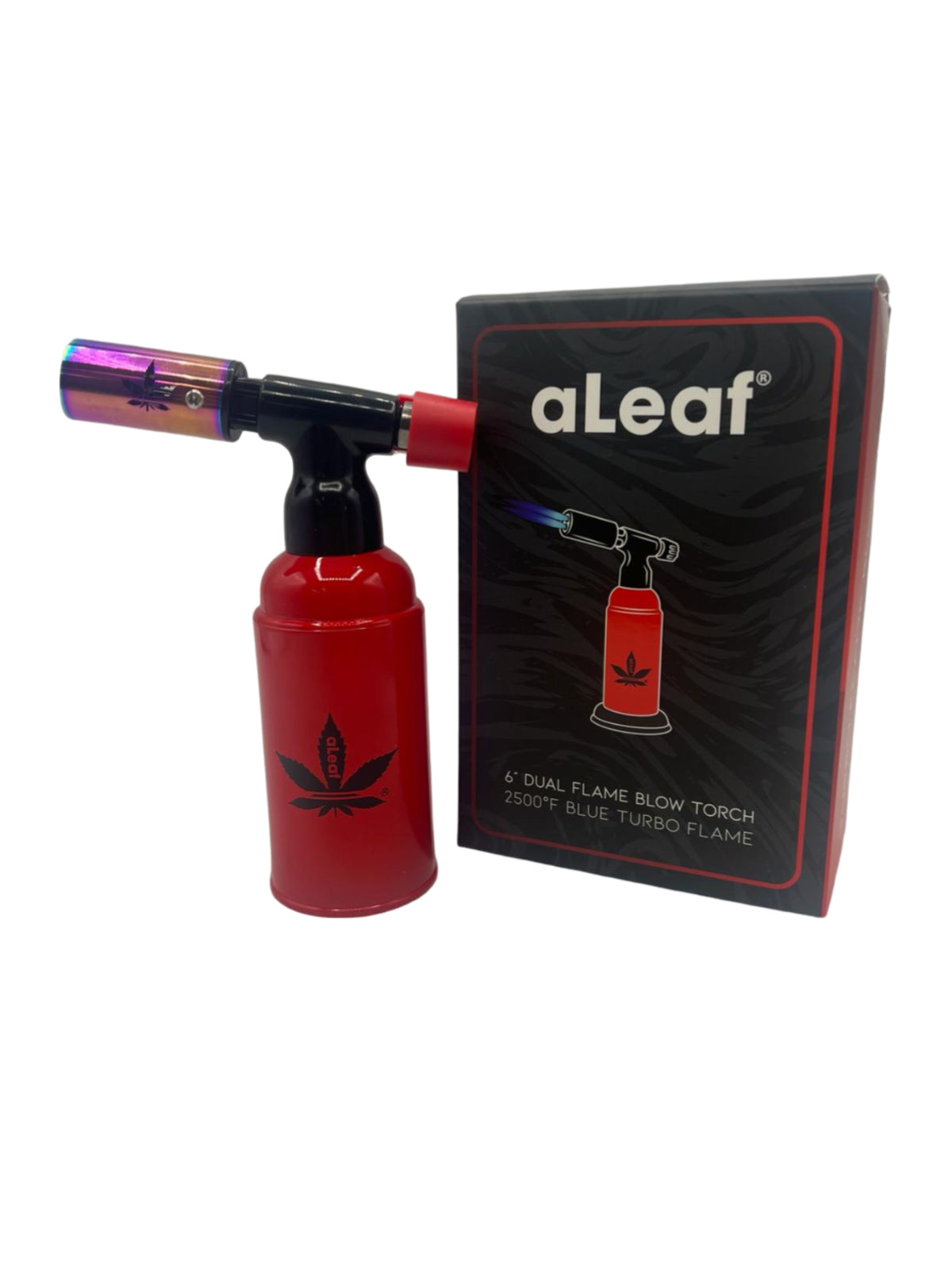 6" ALeaf Dual Flame Blow Torch 2500f blue turbo flame