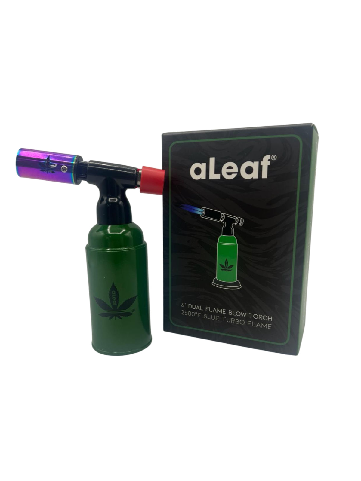 6" ALeaf Dual Flame Blow Torch 2500f blue turbo flame